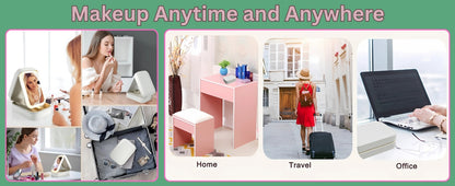 Small Travel LED Makeup Mirror