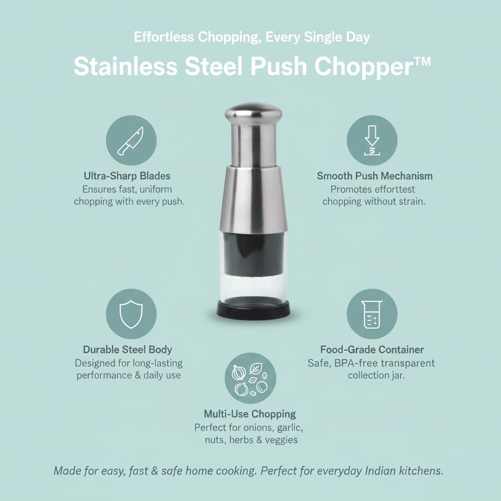 Stainless Steel Push Chopper