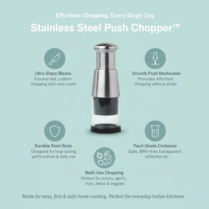 Stainless Steel Push Chopper