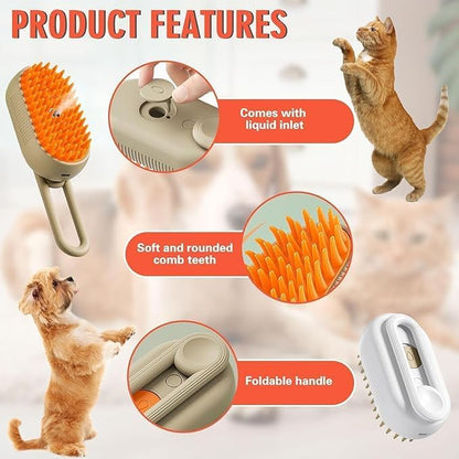 Dog Cat Steam Brush