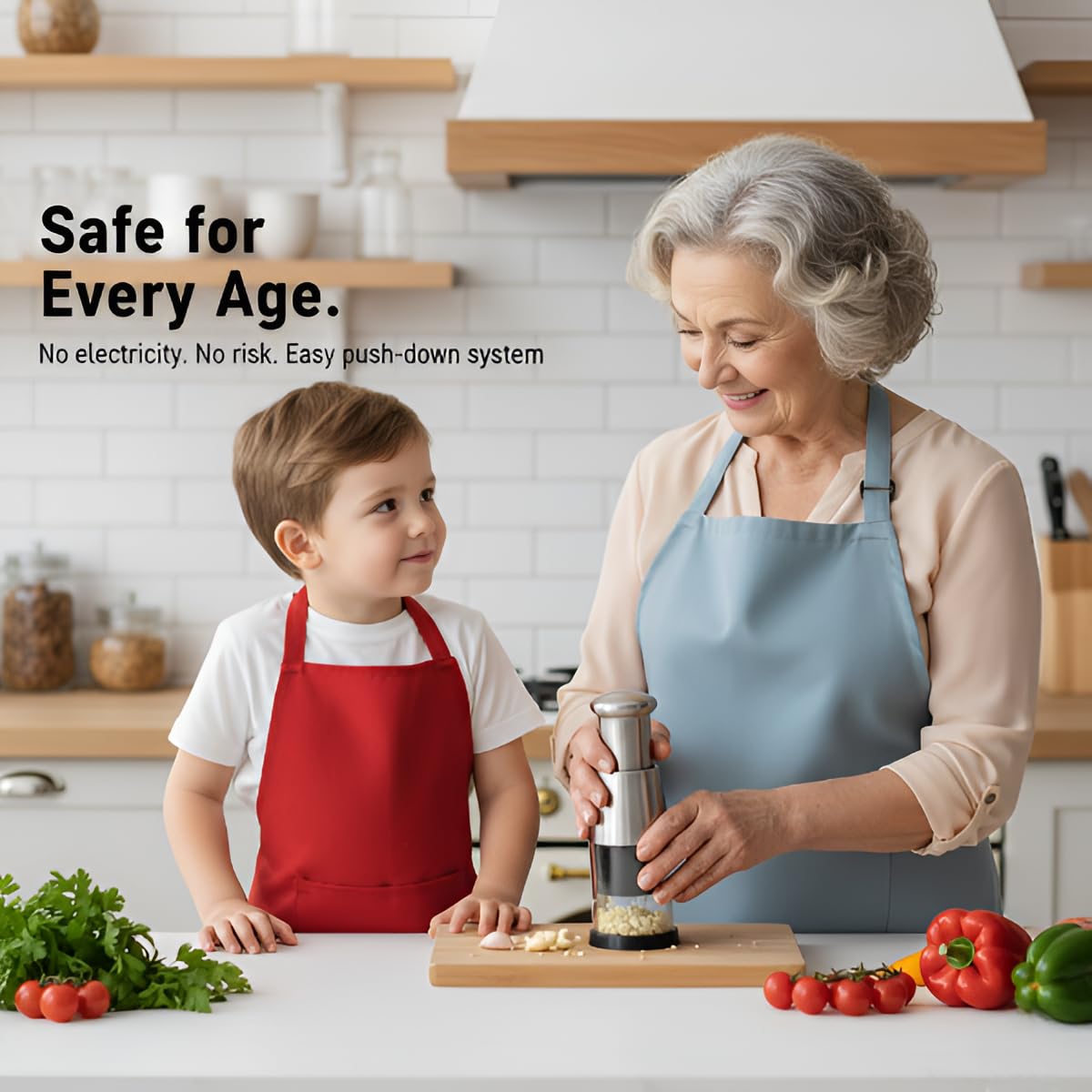 Stainless Steel Push Chopper