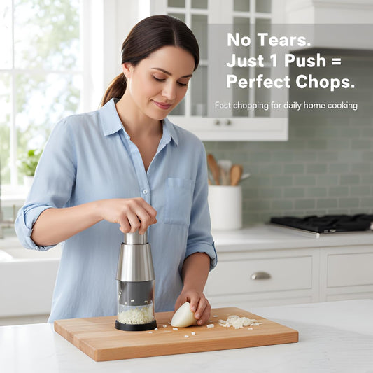 Stainless Steel Push Chopper