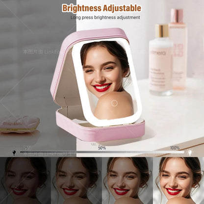 Small Travel LED Makeup Mirror