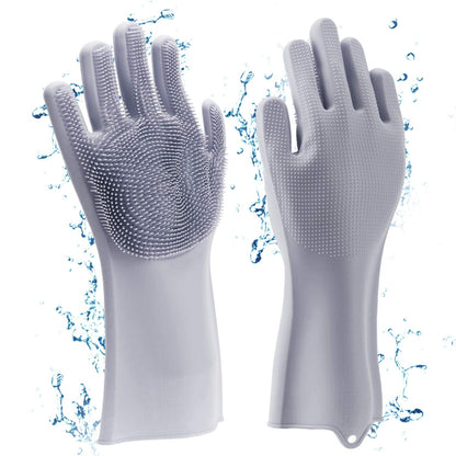 Dishwashing Gloves Combo – Steel Wire + Silicone (2 Pairs)
