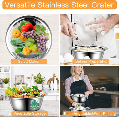 3 in 1 kitchen multipurpose stainless steel bowl