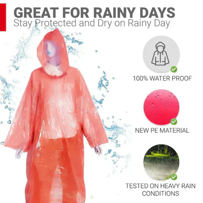 Unisex Disposable Rain Card  (pack of 5)