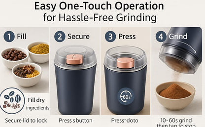 Portable Electric Coffee Grinder Spice